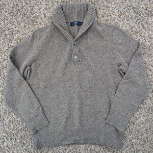 J.Crew Men's Shawl Collar Sweater - Beige - Size Medium